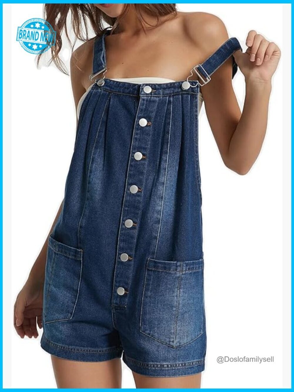 Denim Shortalls Adjustable Straps Bib Overalls Y2K Romper High Rise Wide Leg